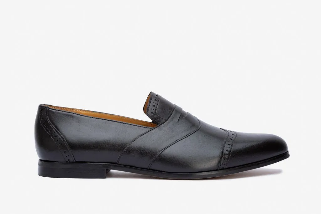 Toecap Saddle Loafer