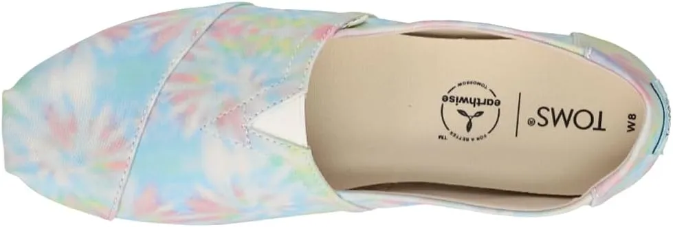 TOMS womens Alpargata Tie-dye Slip on Flat