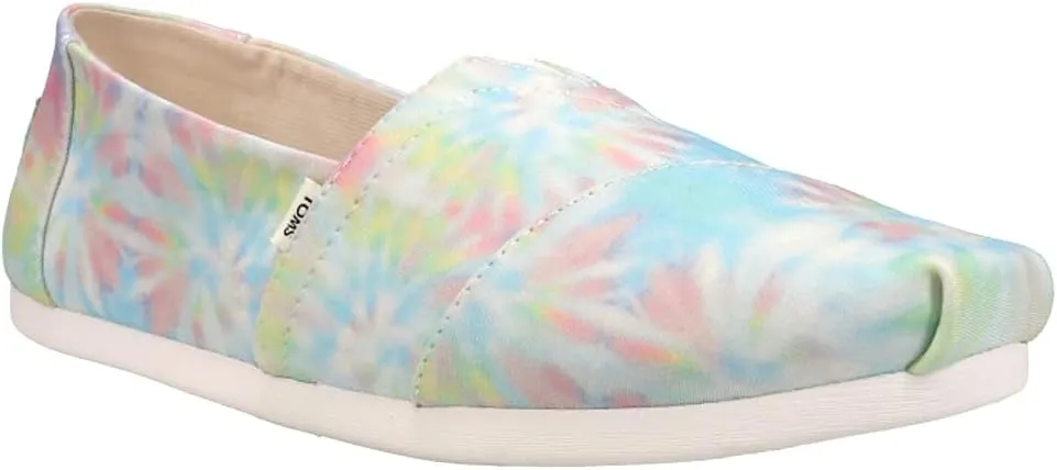 TOMS womens Alpargata Tie-dye Slip on Flat
