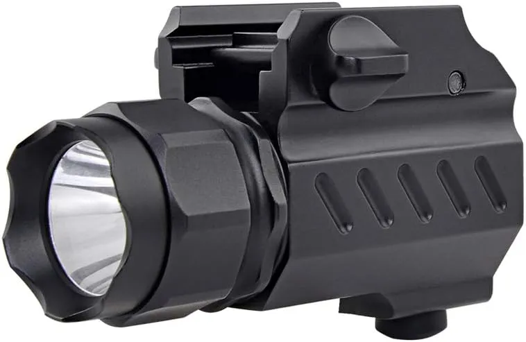 TrustFire G02 GunLight Compact Weapon-Mounted Pistol Light 210 Lumen Tactical Flashlight for G 17 19 21 22 30 43 48 and Picatinny Rail