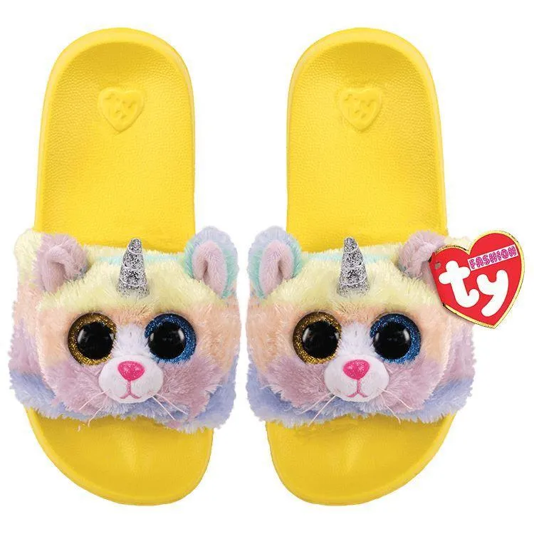 Ty Fashion Slide Slippers Heather Cat - Size 36-38