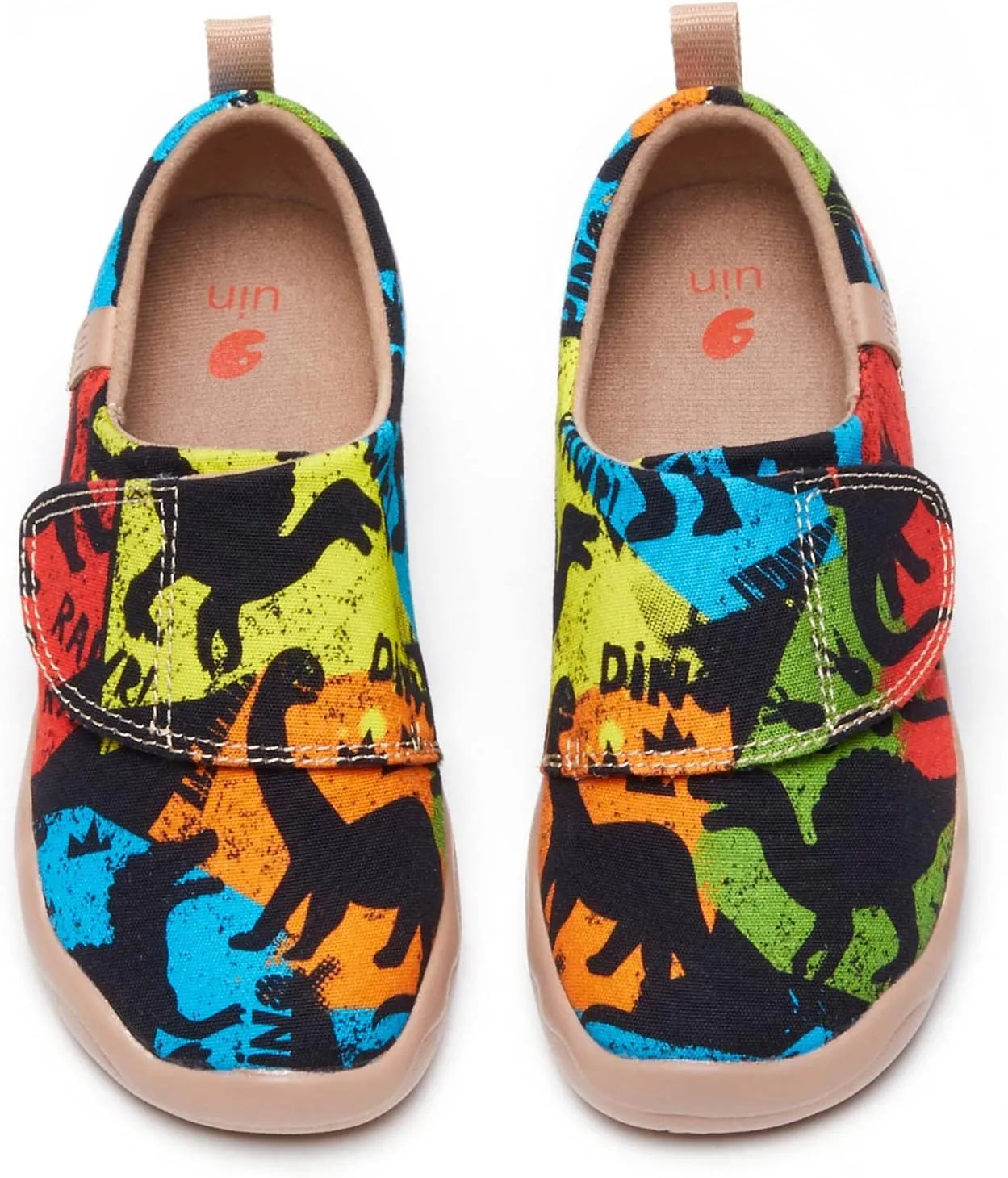 UIN Kid's Casual Slip-on Canvas Loafers Boys Girls Shoes Fashion Sneakers Funny Painted Travel Shoes