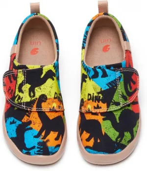 UIN Kid's Casual Slip-on Canvas Loafers Boys Girls Shoes Fashion Sneakers Funny Painted Travel Shoes