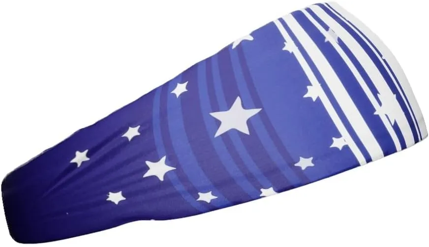 Unisex Headband/Sweatband. Best for Sports, Fitness, Working Out, Yoga. Tapered Design. Reversible.