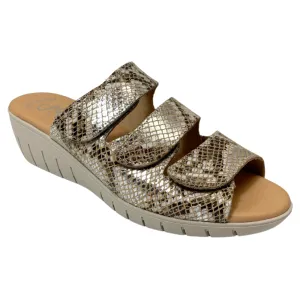 Valeria's Georgette Bronze Soft Leather Sandal (Women's)