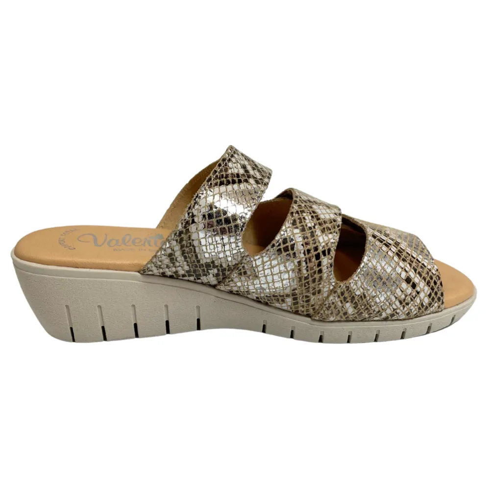Valeria's Georgette Bronze Soft Leather Sandal (Women's)