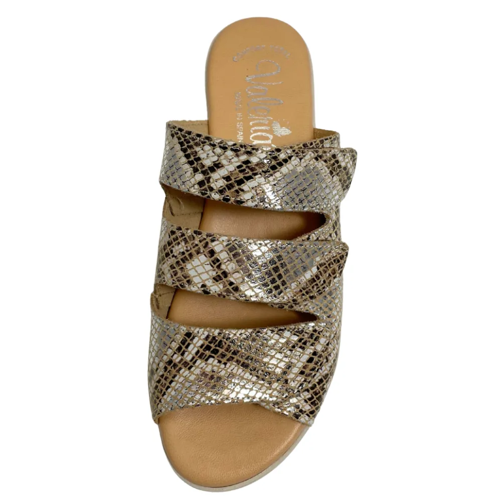 Valeria's Georgette Bronze Soft Leather Sandal (Women's)