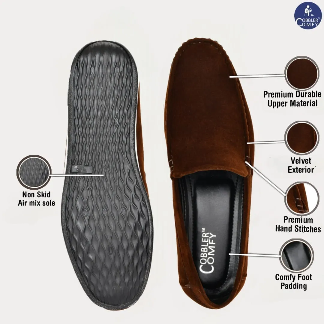 Velvet Classic Pull-on Loafer for Men | Coffee