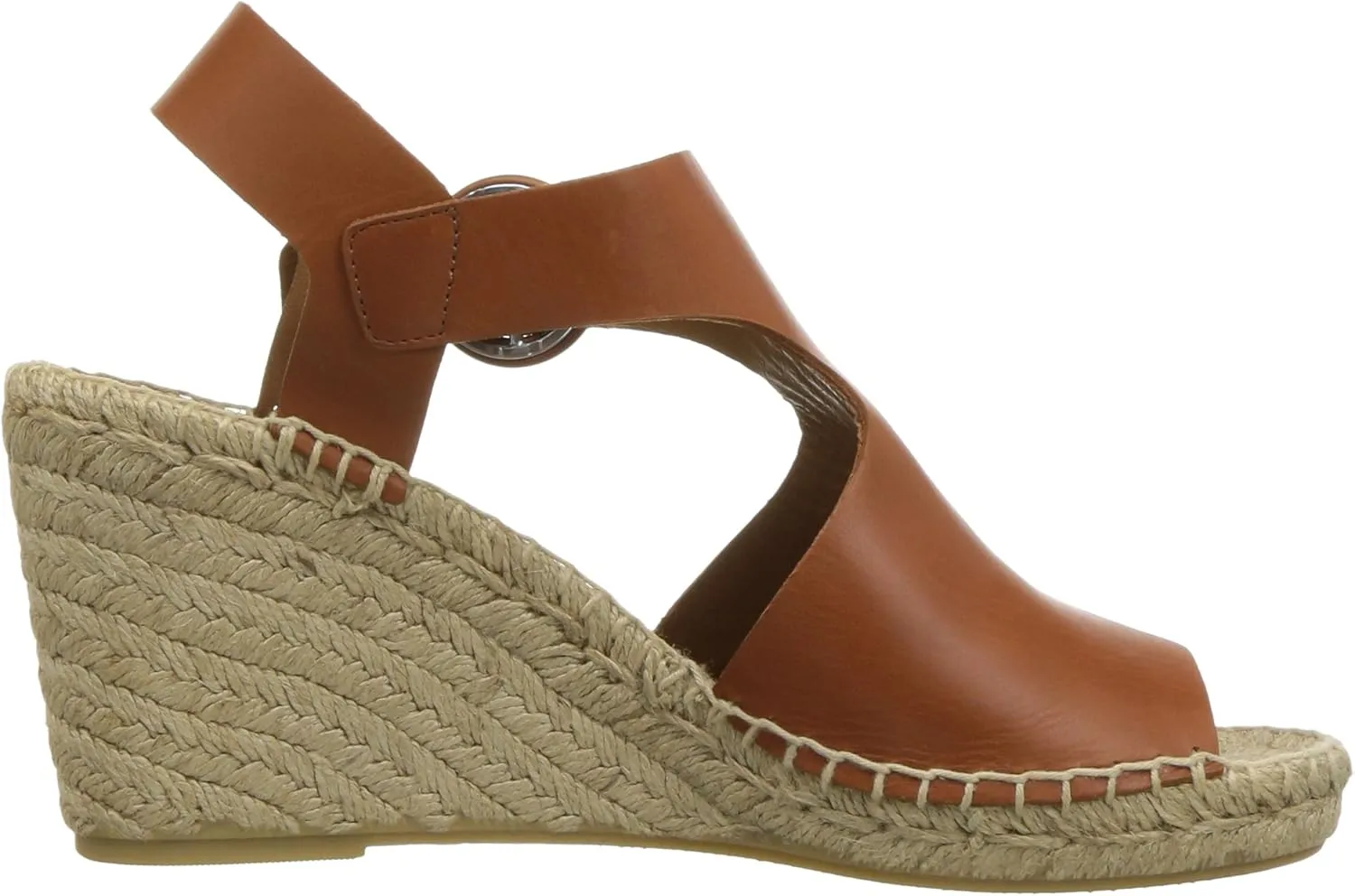 VIA SPIGA Womens Nolan Buckle Ankle Wedge Sandals