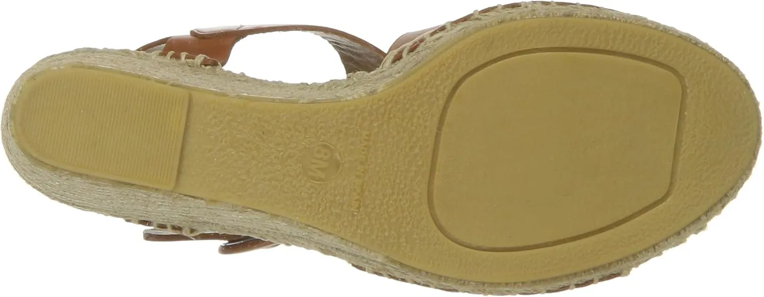 VIA SPIGA Womens Nolan Buckle Ankle Wedge Sandals