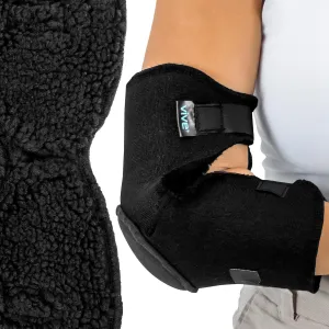Vive Faux Sheepskin Elbow Pads (2 Pack) Elbow Protectors for Elderly, Seniors, Women, Men, Adults - Cushions for Bed Sores Prevention, Ulcers, Pressure Pain Relief - Soft Medical Pads - Universal Fit