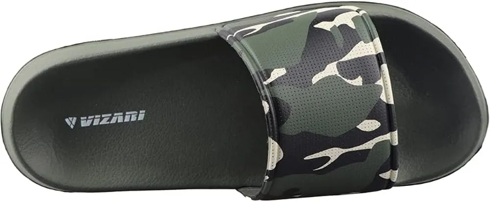 Vizari Men's Slide Sandals - Comfortable, Lightweight, and Durable for Post-Game Recovery & Everyday Wear