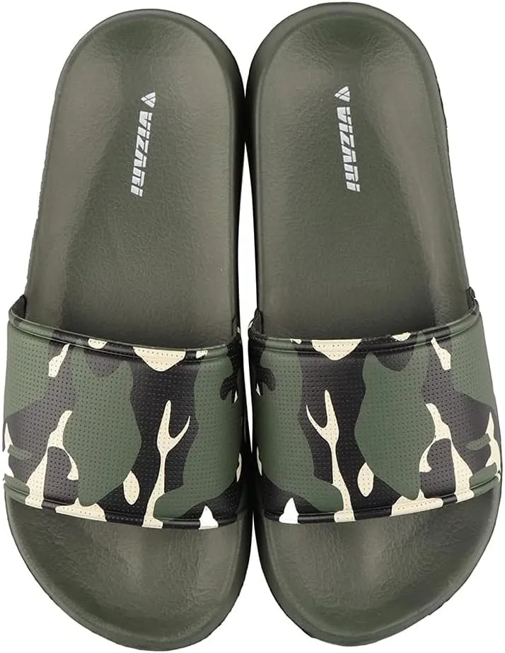 Vizari Men's Slide Sandals - Comfortable, Lightweight, and Durable for Post-Game Recovery & Everyday Wear