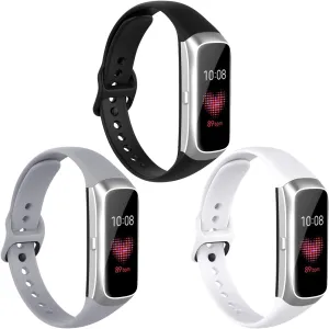 Watbro Compatible with Samsung Galaxy Fit SM-R370 Bands,Adjustable Soft Silicone Replacement Band Straps Wristbands Bracelet Fit Samsung Galaxy Fit Fitness Smartwatch for Women Men