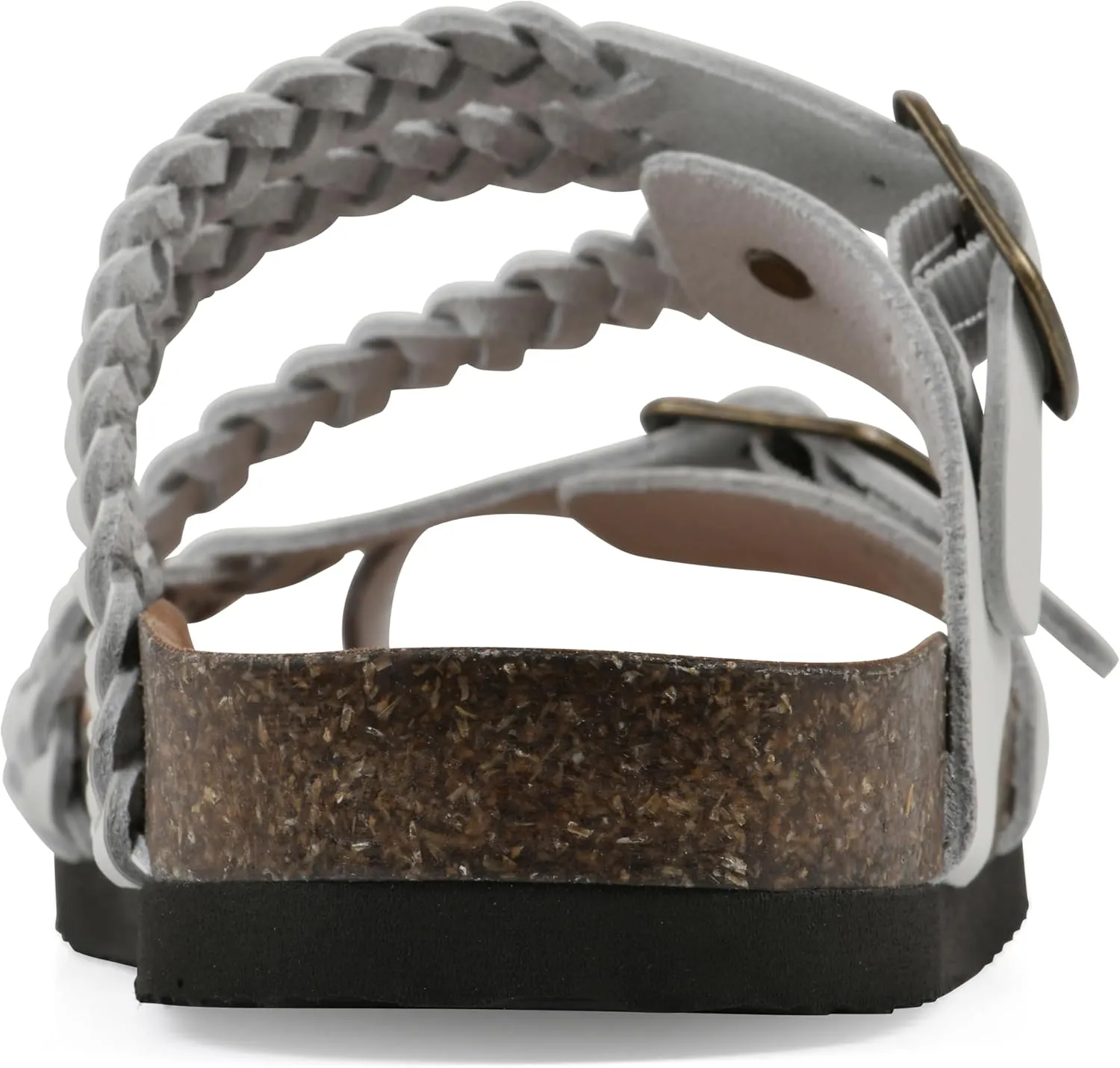 WHITE MOUNTAIN Women's Haziest Braided Signature Comfort-Molded Footbed Sandal