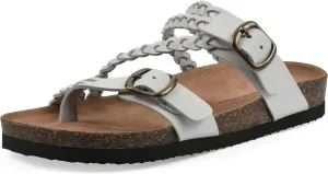 WHITE MOUNTAIN Women's Haziest Braided Signature Comfort-Molded Footbed Sandal