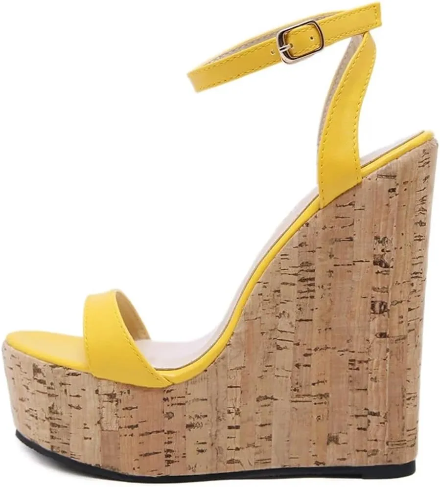 Women Platform Wedges Sandals Street Style High Heels Buckle Strap Female Summer Shoes