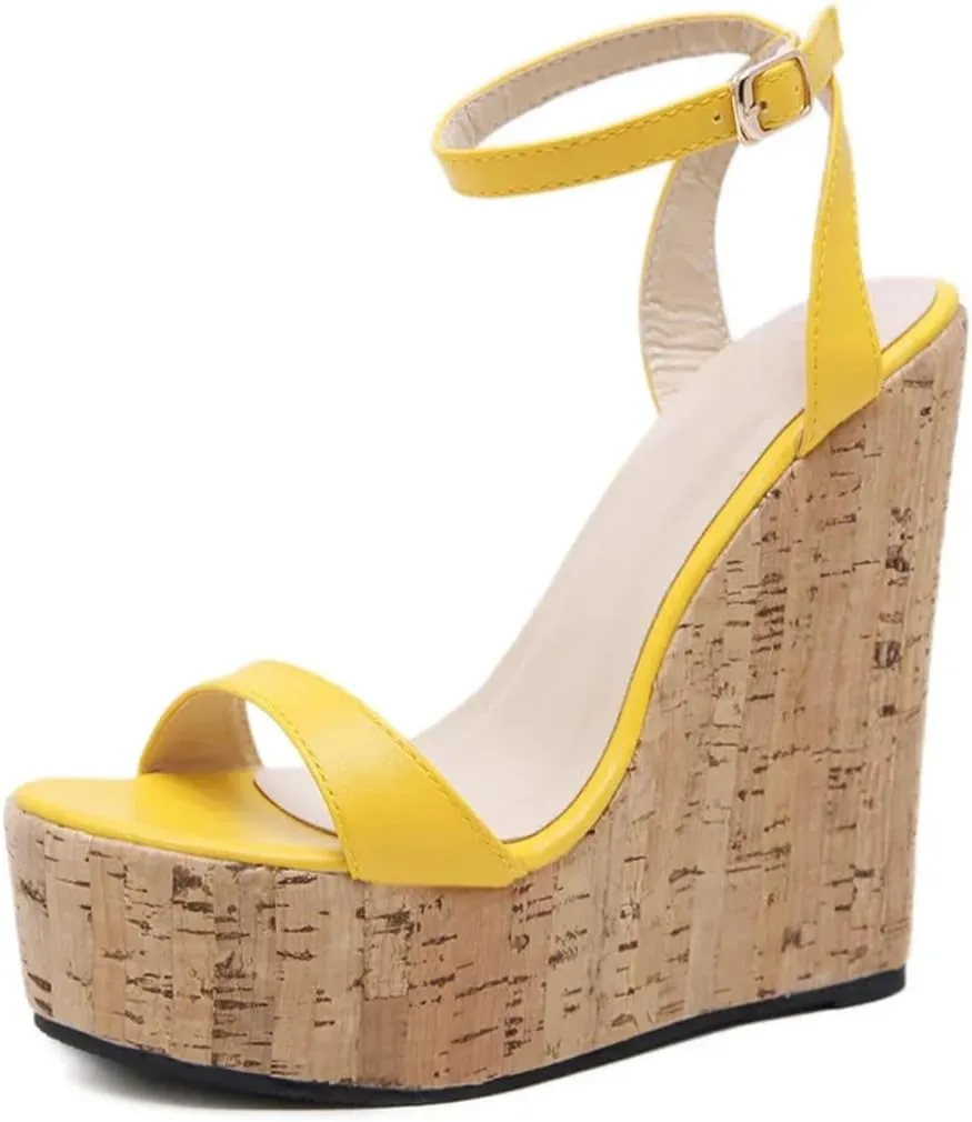 Women Platform Wedges Sandals Street Style High Heels Buckle Strap Female Summer Shoes