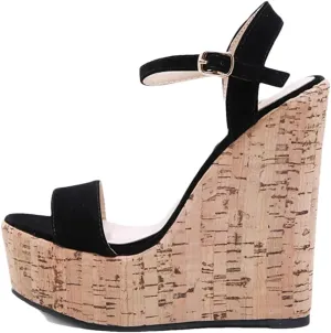 Women Platform Wedges Sandals Street Style High Heels Buckle Strap Female Summer Shoes