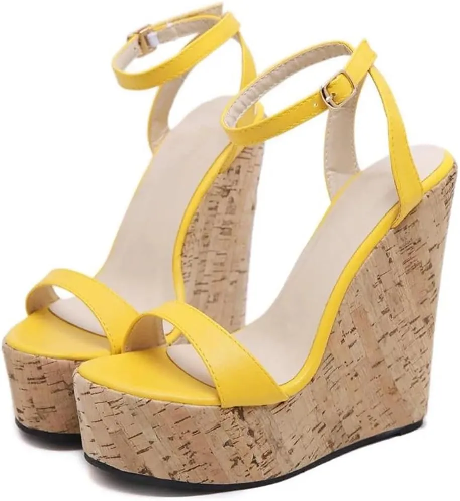 Women Platform Wedges Sandals Street Style High Heels Buckle Strap Female Summer Shoes