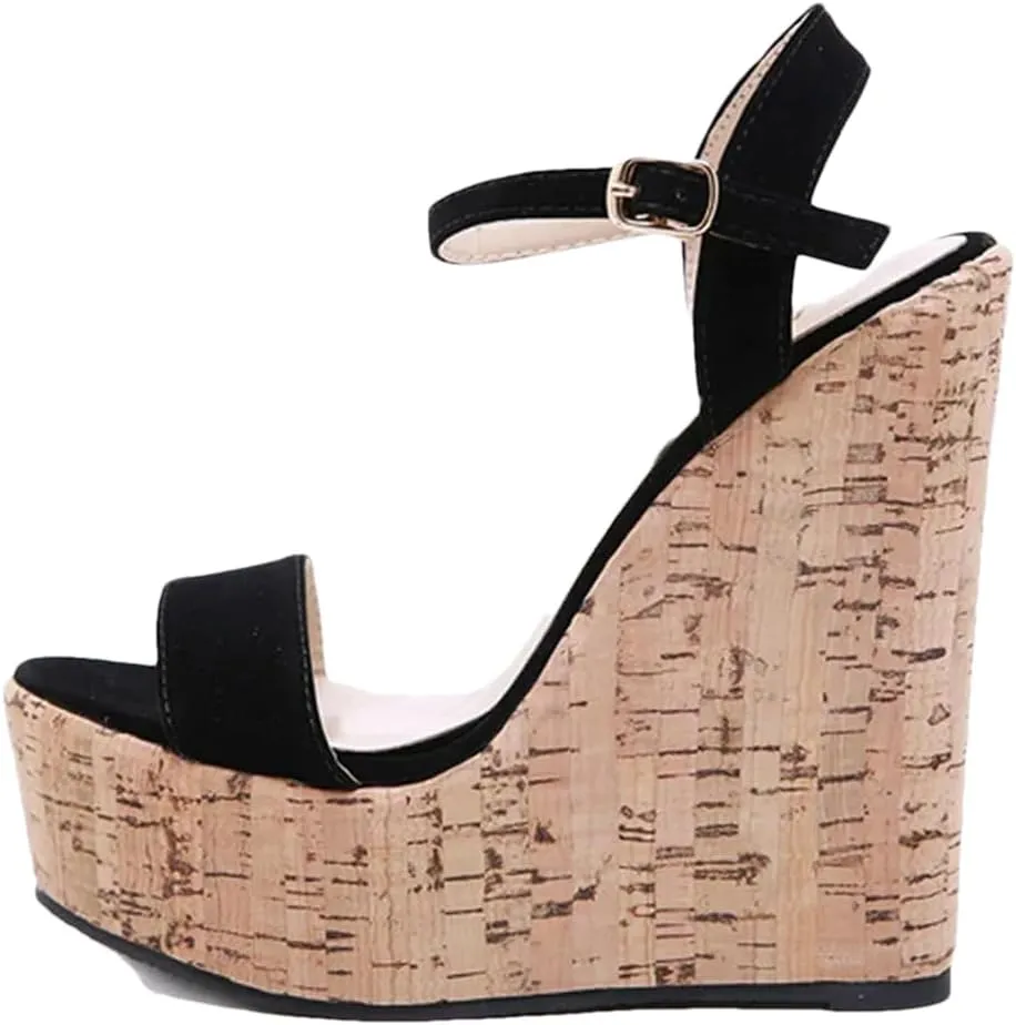 Women Platform Wedges Sandals Street Style High Heels Buckle Strap Female Summer Shoes
