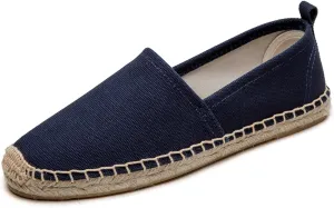 Women's Flat Espadrilles - Soft Women Sneakers Canvas Espadrille Fashion Simple Design Non-Slip Sole Suitable for Summer,Spring,Autumn Any Scenario