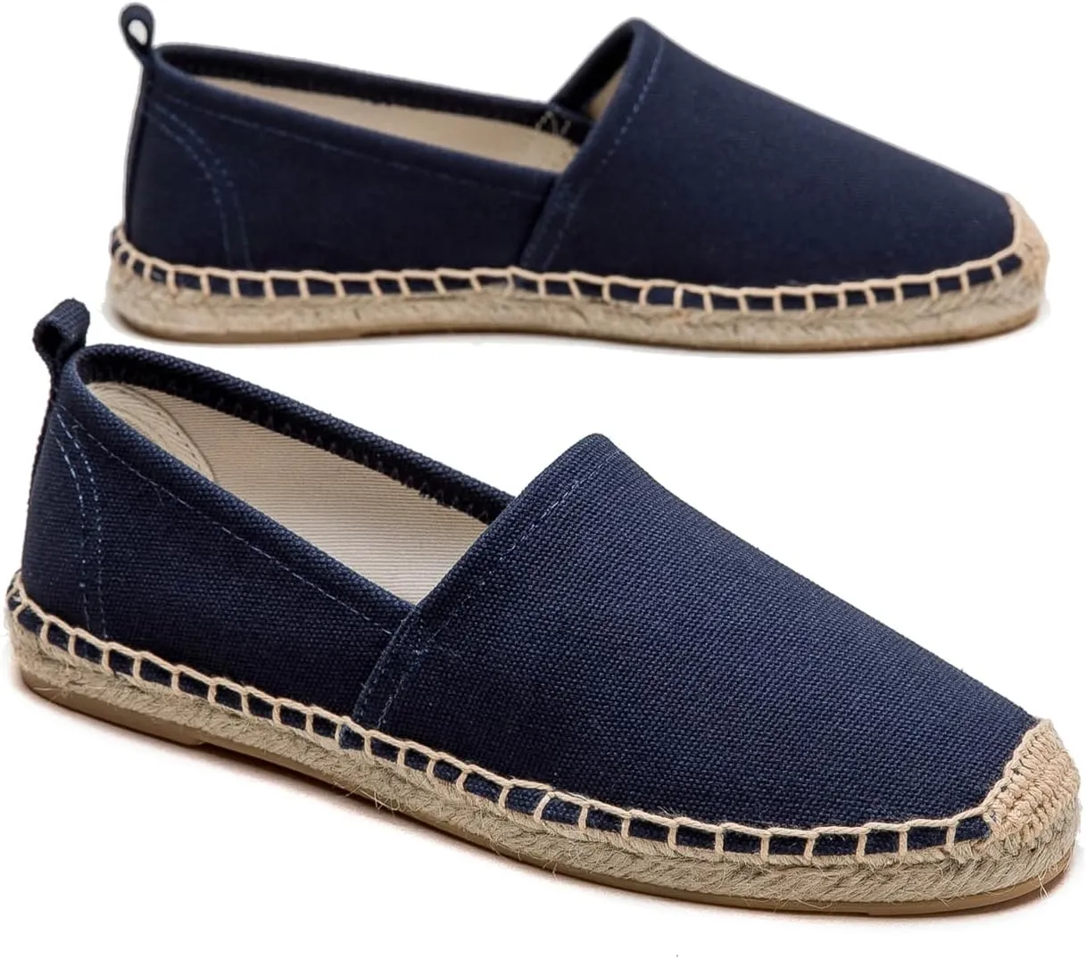 Women's Flat Espadrilles - Soft Women Sneakers Canvas Espadrille Fashion Simple Design Non-Slip Sole Suitable for Summer,Spring,Autumn Any Scenario