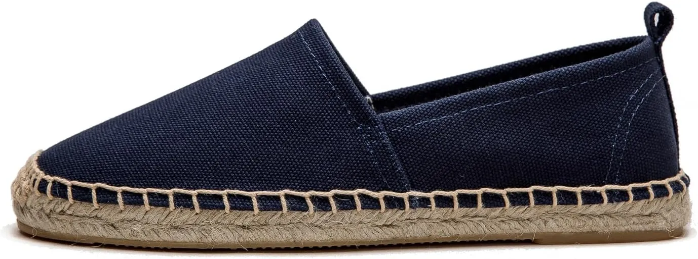 Women's Flat Espadrilles - Soft Women Sneakers Canvas Espadrille Fashion Simple Design Non-Slip Sole Suitable for Summer,Spring,Autumn Any Scenario
