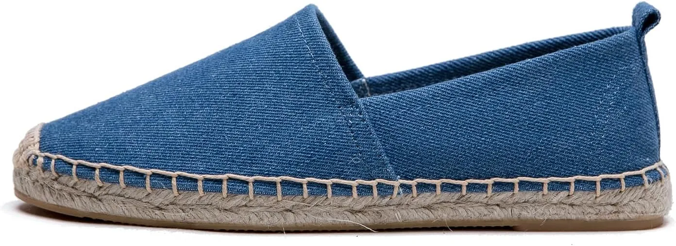 Women's Flat Espadrilles - Soft Women Sneakers Canvas Espadrille Fashion Simple Design Non-Slip Sole Suitable for Summer,Spring,Autumn Any Scenario