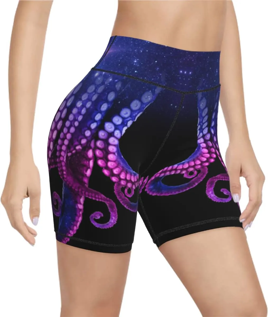 Women's High Waist Bike Shorts for Workout Sports Athletic Running Hiking Biker Yoga Gym Size