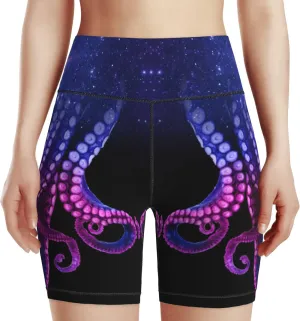 Women's High Waist Bike Shorts for Workout Sports Athletic Running Hiking Biker Yoga Gym Size