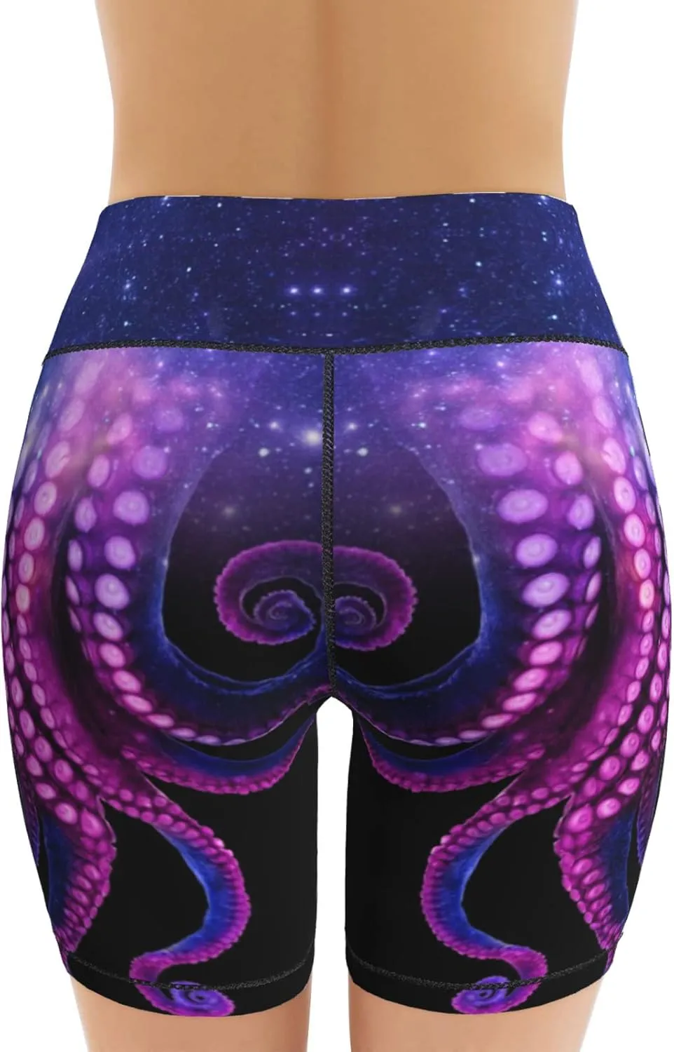 Women's High Waist Bike Shorts for Workout Sports Athletic Running Hiking Biker Yoga Gym Size