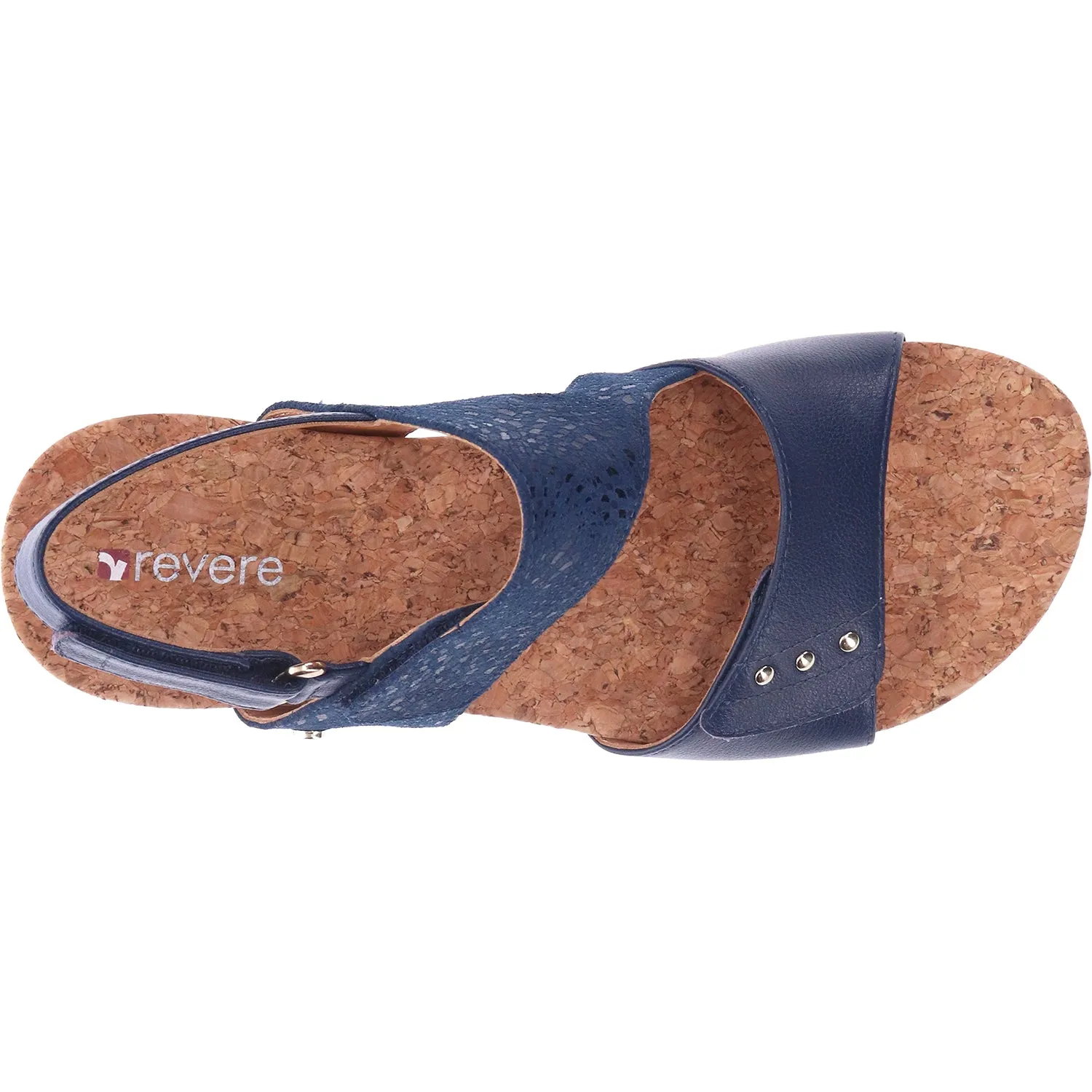Women's Revere Grenada Blue French Leather