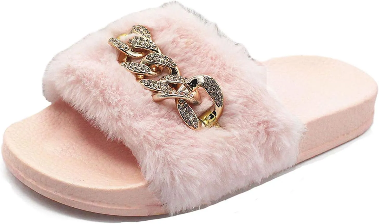 Women's Sandals Chain Sandals Slippers Beach Fashion Summer Slippers Flat Women's Shoes Crystal slipper