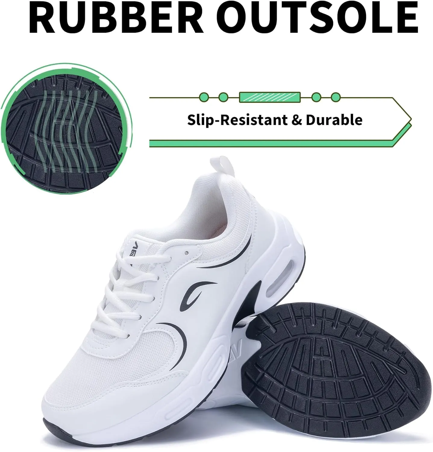 Womens Walking Shoes with Arch Support | Orthotic Sneakers for Plantar Fasciitis Foot Heel Pain Relief | Tennis Running Shoes US 6.5-11