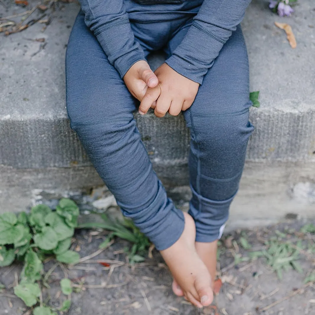 Woolino Merino Wool Base Layer for Kids - Super Soft Kids Leggings - All Natural Base Layer Bottoms