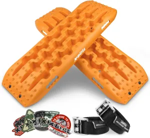 X-BULL New Recovery Traction Tracks Tire Ladder for Sand Snow Mud 4WD(Orange)