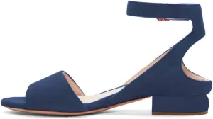 XYD Strappy Low Heel Sandal Pumps for Women Open Toe Ankle Strap Slingback Chunky Heeled Dressy Shoes