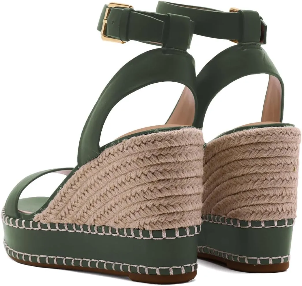 XYD Women Espadrilles Wedge Resort Sandals Open Toe Platform High Heel Ankle Strap Holiday Dress Shoes