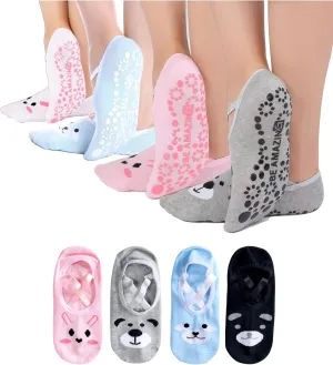 Yoga Socks Barre Pilates Hospital Maternity Sock w/Grips Non-Slip for Women Men