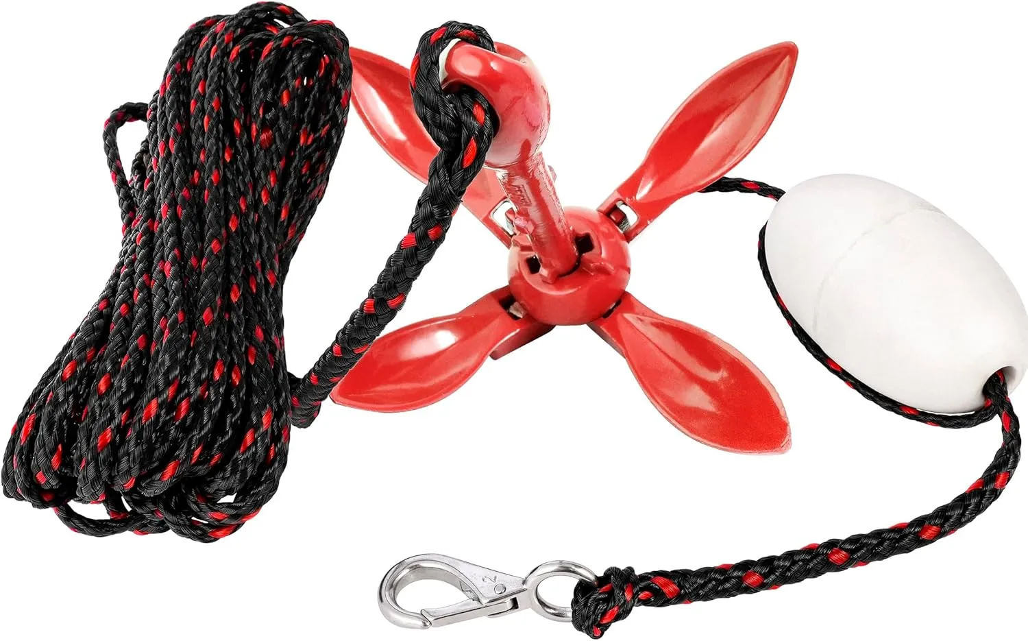 Young Marine Grapnel Anchor Kit for Small Boats, Kayaks, PWC, Jet Ski, Paddle Boards, etc. - 3.5 lbs