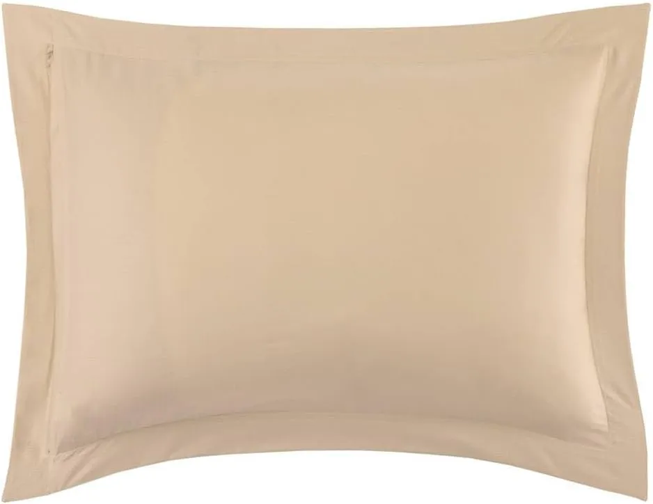 Yves Delorme Triomphe Dune King 21 x 37 in Sham - Extra Soft and Warm Luxury Sheets, 100% Natural Organic French Bed Linens - Breathable and Durable